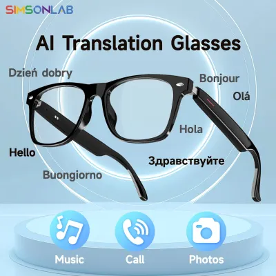 2026 New AI Translate Smart Glasses Bluetooth Call Automatic Adjustment Noise Reduction Headphone Microphone Sunglasses Men Women