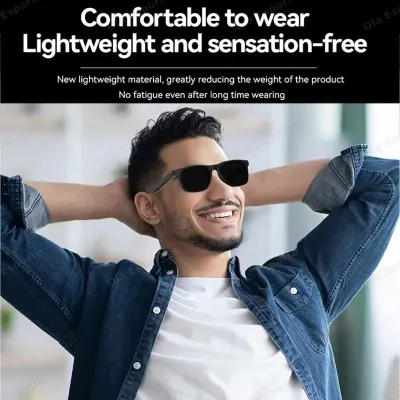 Lenovo AI Smart Wireless Bluetooth Glasses Sunglasses Remote 8K Control Touch Photo Camera Recording Voice Assistant Translator