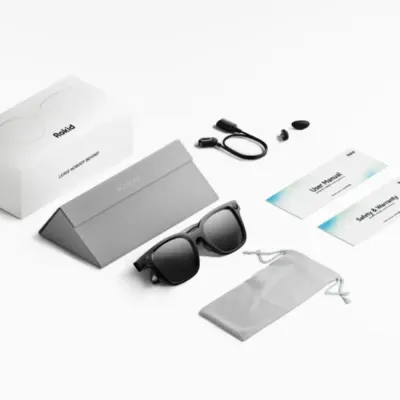 Rokid Ai Glasses Style (Non-Display) For ChatGPT Gemini Real-Time Translation 12MP Camera Voice-Controlled Assistant Hands-Free