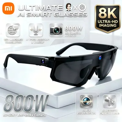 Xiaomi AI Smart Glasses ChatGPT 1080P Camera 8MP Anti-shake Cycling Video & Photo Sport Sunglasses Dual Mic 32GB Windproof Goggles