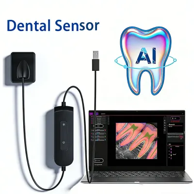 JINGT AI Dyn Image Dental X-ray Sensor Digital Intraoral System Fast Transmission 3m Cable with Software Dental Imaging Equipment