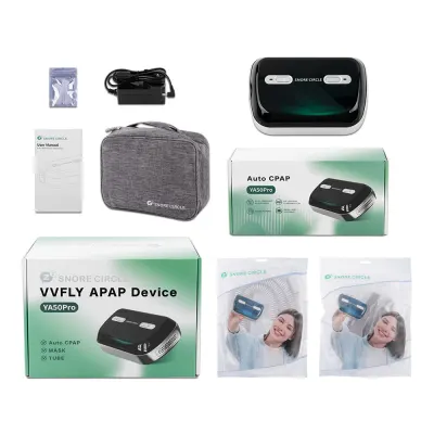 New Auto Mini CPAP/APAP Bluetooth Bilevel Ventilator Anti-Snoring and Apneai Maintain Optimal Humidity APP Monitoring with Mask