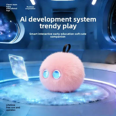 AI intelligent machine significant other children learn to accompany the voice plush toy Fu electronic pet bean bag cub