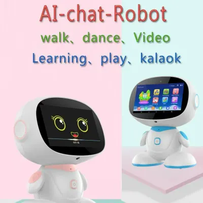 AI Robot Early Education Machine Bilingual Interactive Conversational Toy for Kids Educational Robot English Spanish French