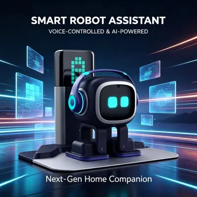 The Hot AI Desktop Has Upgraded The EMO Robot. Artificial Intelligence Technology Toys. Voice Interactive Chat Dancing Robot