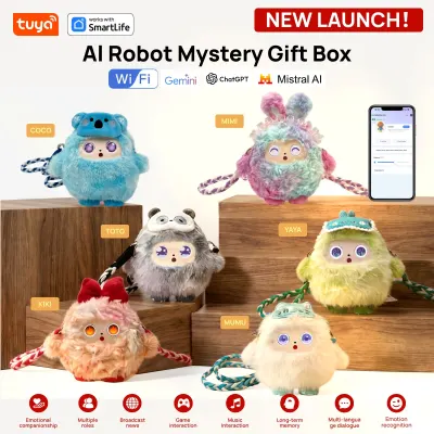 Tuya NEW LAUNCH! Mystery Box AI Robot Perfect Gift |3 in 1 Emotional Companion Smart Voice LED Eyes Interactive E-Pet Rechargeable