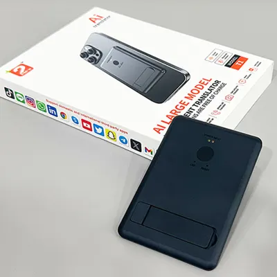 AI T1 Translator 144 Online Languages / 16 Offline Languages Magnetic Phone Mount Real-time Video Calls and Offline Mode