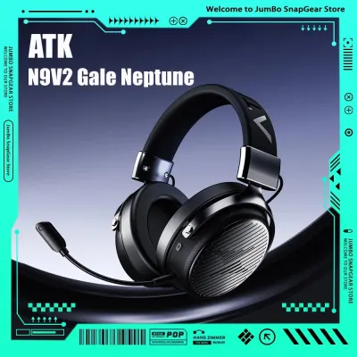 ATK N9V2 Gale Neptune Wireless Gaming Headphones Lightweight Quad-Mode Bluetooth Earphones Hi-Res AI Noise-Cancelling Microphone