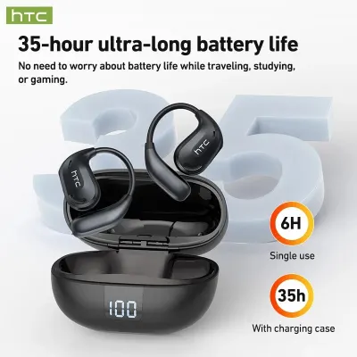 Bluetooth Headphones HTC NE47 AI Translation Open Ear, Surround Sound Comfortable Fit for Sports Running, Long Battery Life