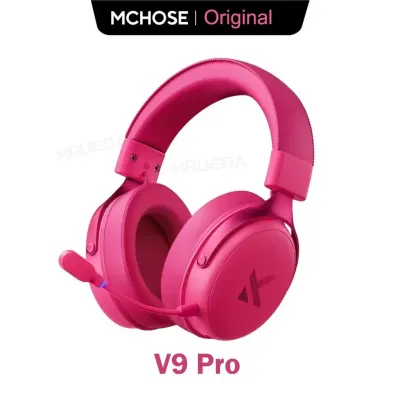 MCHOSE V9 Pro Wireless Gaming Headset AI Noise Canceling Mic Low Latency Lightweight Surround Sound Tri-Mode E-sport Headphones