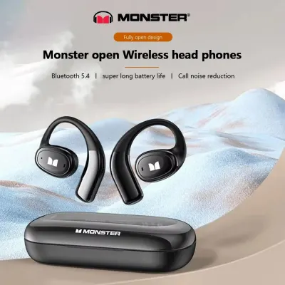 Monster AC311 Wireless Over-ear Earphones Bluetooth 5.4 AI Noise-cancelling Music Earbuds with Mic Sports Cycling Headphones