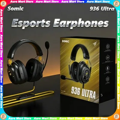 Original Somic 936ultra Esports Earphones 7.1 AI Noise Cancelling 3D Surround Sound Wired Gaming Headphones Pc Accessories Gift