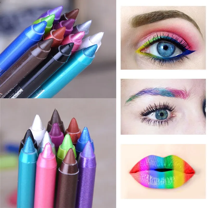 1PC Fashion Women Long-lasting Eye Liner Pencil Pigment White Color Waterproof Eyeliner Pen Eye Cosmetics Makeup Tools