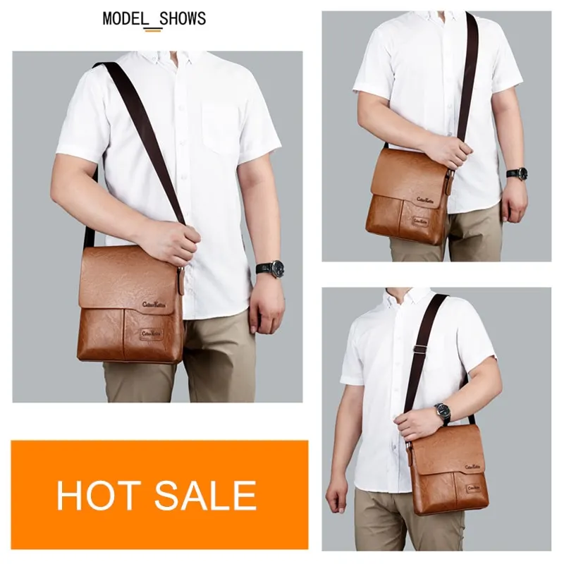 Celinv Koilm Man Messenger Bag 2 Set Men Leather Shoulder Bags Business Crossbody Casual Bag Famous Brand ZH1505/8068