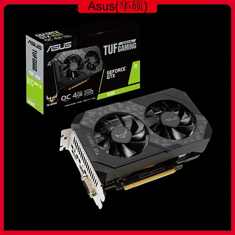 Asus TUF-GTX1650-O4GD6-P-GAMING Graphics Card NVIDIA® GeForce GTX 1650 PCI Express 3.0 GDDR6 4GB DVI DP Video Card