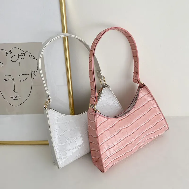 Fashion Exquisite Shopping Bag Retro Casual Women Totes Shoulder Bags Female Leather Solid Color Chain Handbag for Women 2020