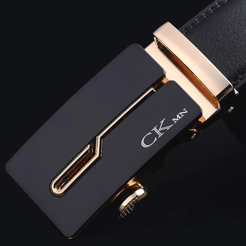 Brand Genuine Leather Belt Man Men's Belt Cow Man Designer Belts Fashion Automatic Buckle Belts For Men Leather Designer