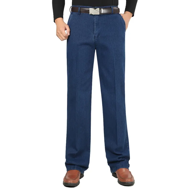 New Stretch Slim Fit Men's Jeans Designer High Quality Classic Denim Pants Summer Baggy Jeans Men Fashion Elasticity WFY12