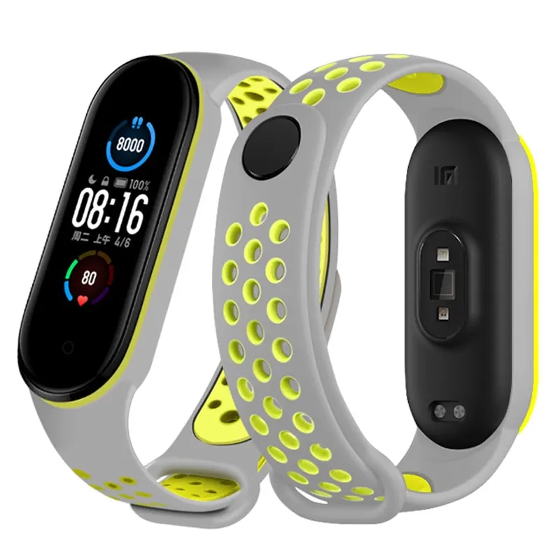 Strap For Xiaomi Mi Band 6 5 Silicone Anti sweat Replacement Wrist Strap for MiBand 3 4 Sports Bracelet Wristband Accessories