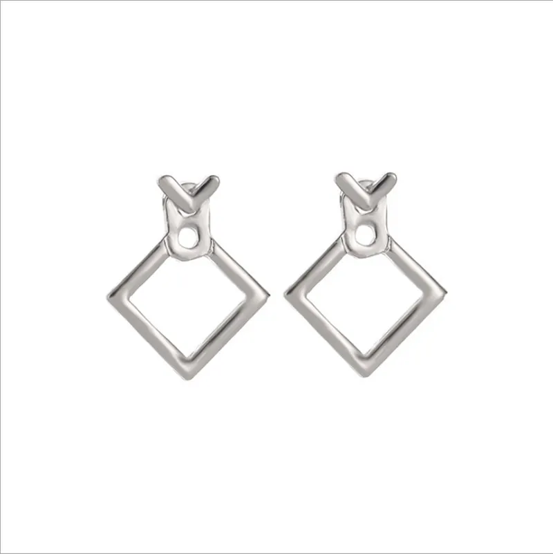 Hot Trendy Cute Nickel Free Earrings Fashion Jewelry Earrings Square Stud Earrings For Women Brincos Statement Earrings