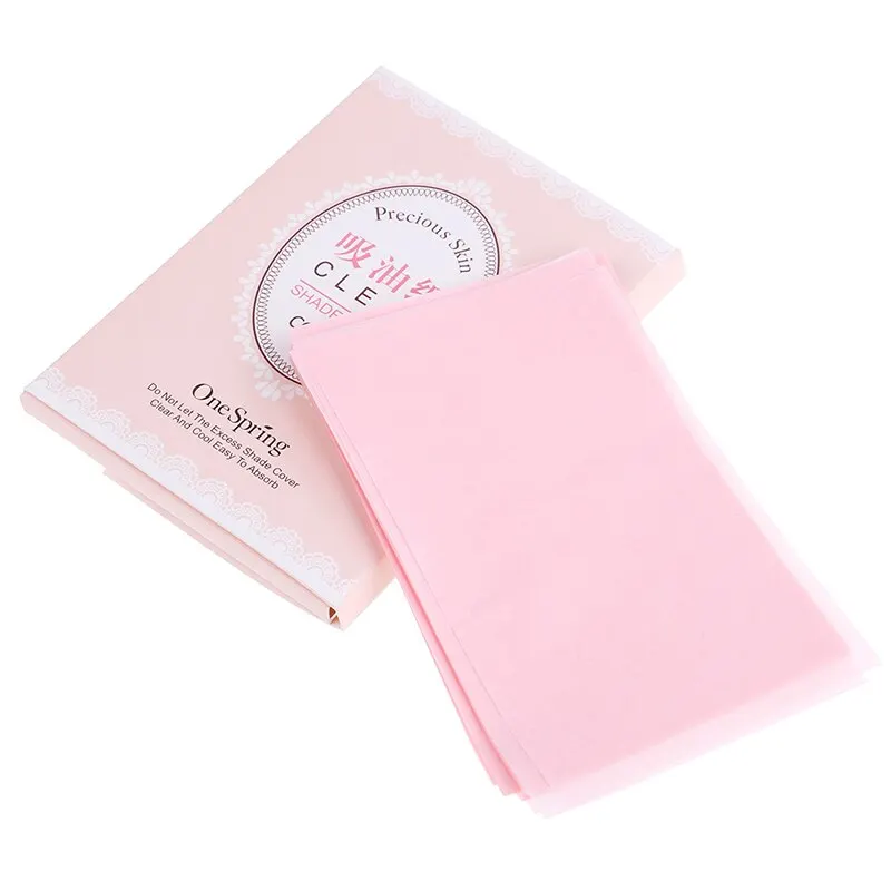 100pcs box Green Tea Absorbing Sheet Matcha Oily Face Blotting Matting Tissue Protable Facial Absorbent Paper Oil Control Wipes