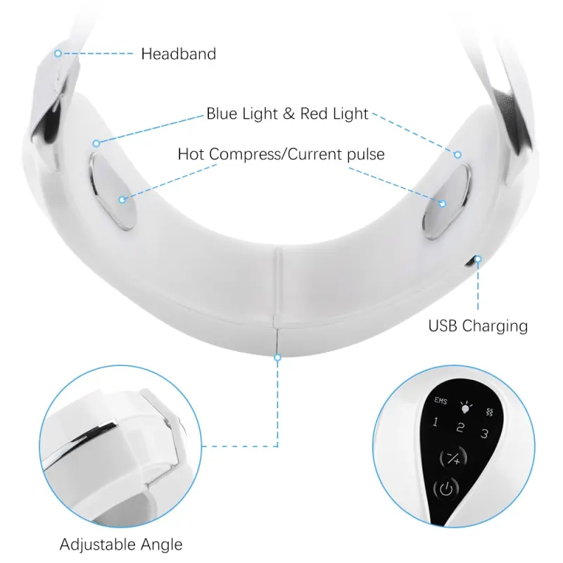 EMS Facial Massager Chin Lift Belt LED Photon Therapy Face Slimming Vibration Device Cellulite Jaw Face Lifting Machine Dropship