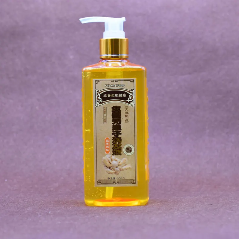 Genuine Professional Hair Ginger Shampoo 300ml Hair Regrowth Dense Fast Thicker Hair Growth Shampoo Anti Hair Loss Product
