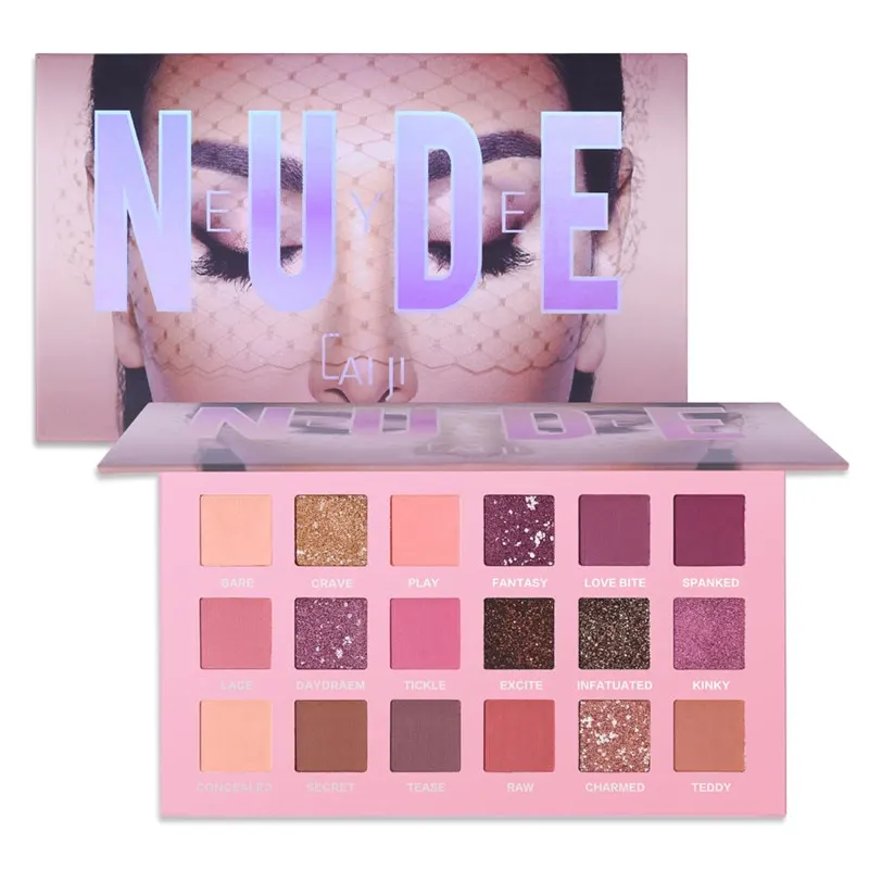 18 Color Nude Shining Eye shadow Pearlescent Makeup Glitter Pigment Smoky Eye Shadow Pallete Waterproof Cosmetics Eye Shadow