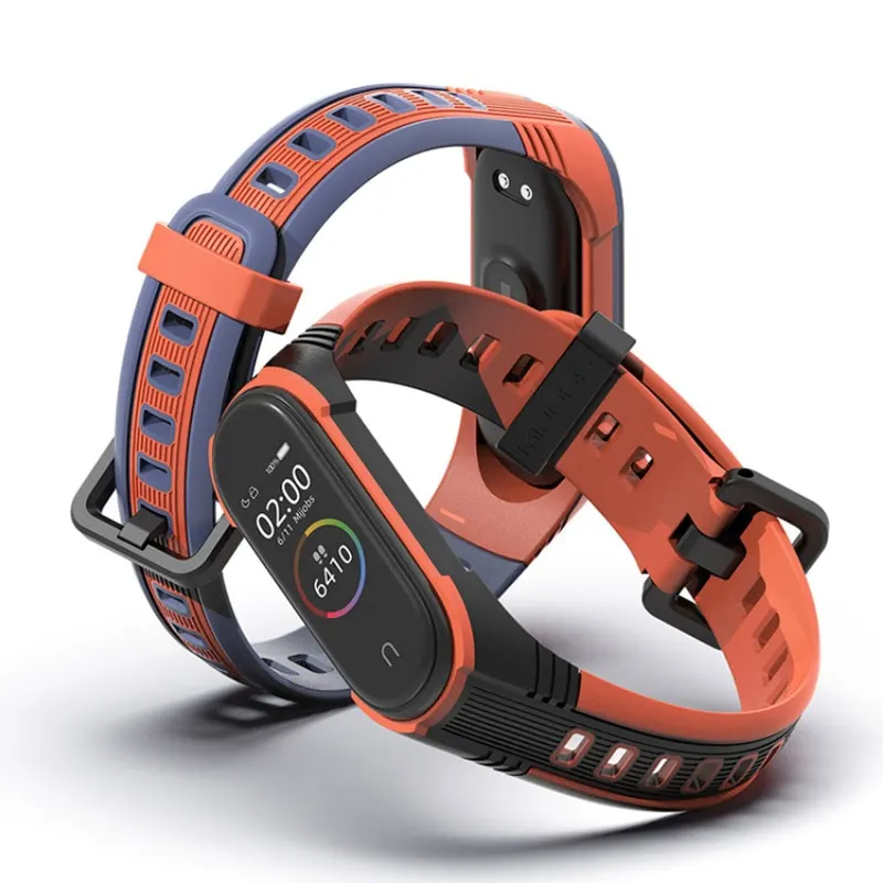 Replaceable Strap for Xiaomi Mi Band 5 4 3 Breathable Strap on Mi Band4 Band3 Band5 Breathable Bracelet on Xiaomi Mi Band 3 4 5