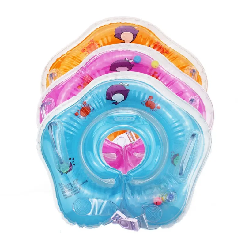 0-3 Years Baby Swimming Ring Neck Tube Ring Safety Infant Neck Float Circle For Baby Swimming Pool Bathing Inflatable