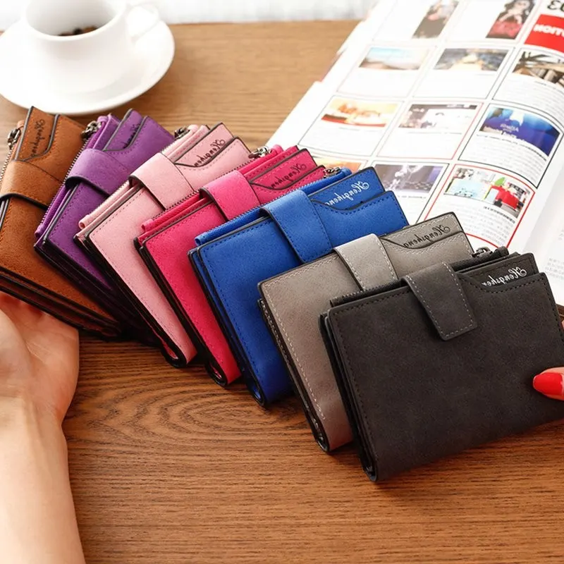 Women Wallet Small Wallet Zipper Cards ID Holder Bags portefeuille femme Women Purse short leather Coin Pocket cartera mujer