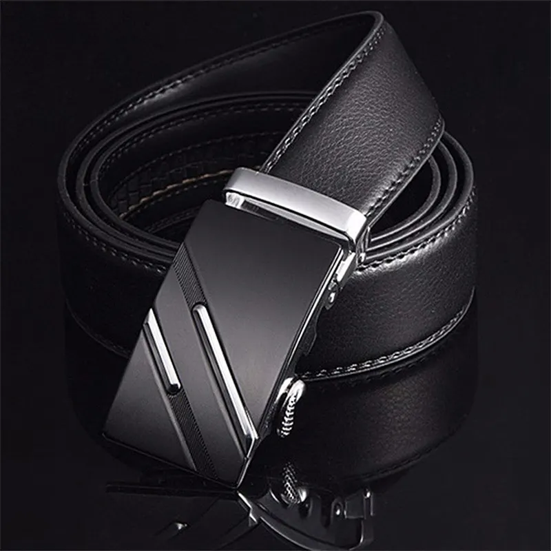 [LFMB]Famous Brand Belt Men Top Quality Genuine Luxury Leather Belts for Men Strap Male Metal Automatic Buckle