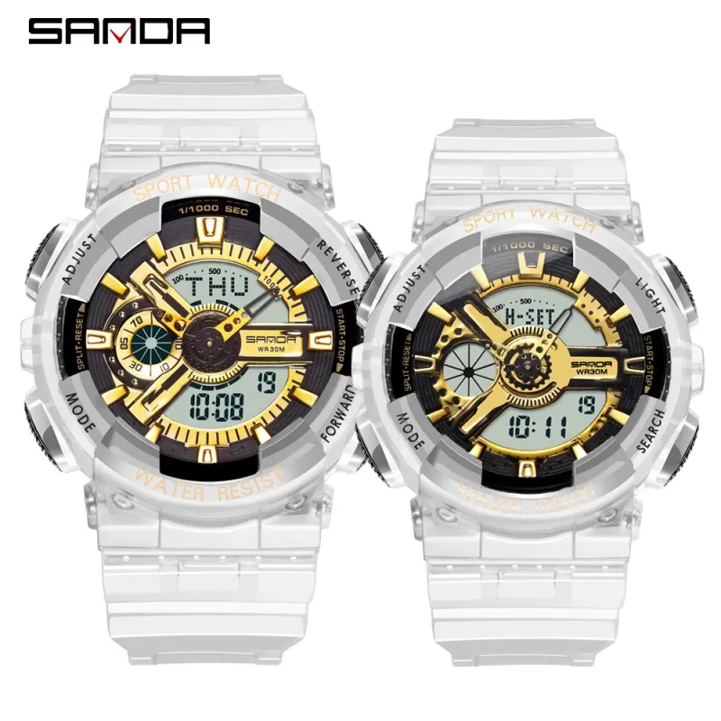 Men Women Couple Watches Luxury LED Digital Military Quartz Watch Lovers Waterproof G Style watches relogio masculino Clock