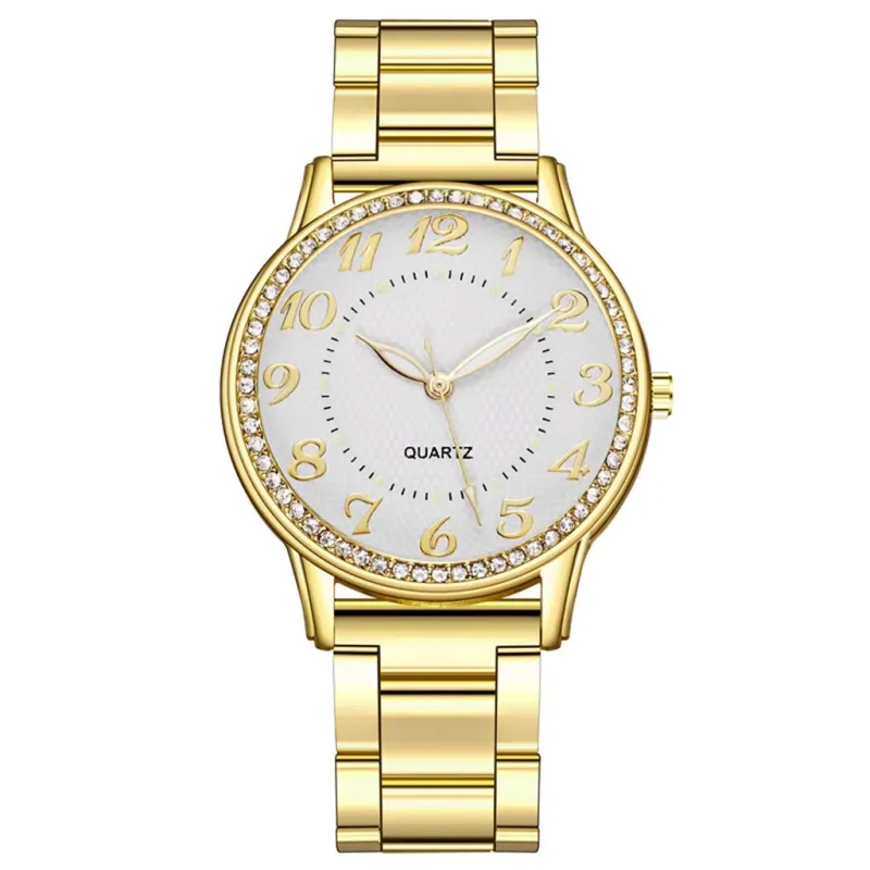 Women's Watch Luxury Male Female Quartz Men Watches Stainless Steel Dial Casual Wristwatch Bracelet Men Ladies Girls Clock Gifts