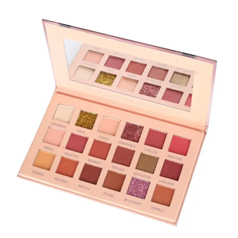Desert Rose Gold 18 Matte Color Luster Eyeshadow Palette Nude Makeup Makeup Waterproof Non-Smudge face Cosmetics