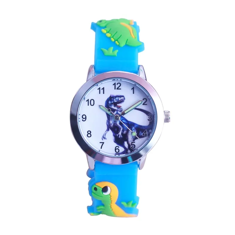 New Arrival High Quality Rubber Dinosaurs 3D Cartoon Boys Girls Students Gift Children Kids Watch Relogio Kol Saati