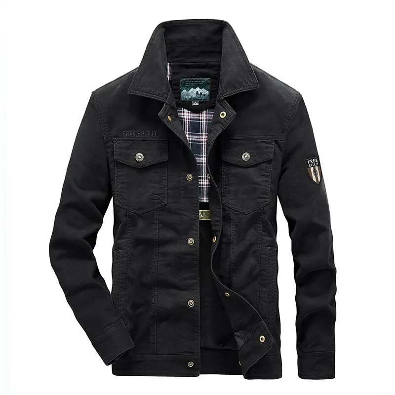 Plus Size 7XL 8XL Military Jacket Men Quality Cotton Spring Autumn Mens Jackets Multi pockets Casual Coats Male Chaquetas Hombre
