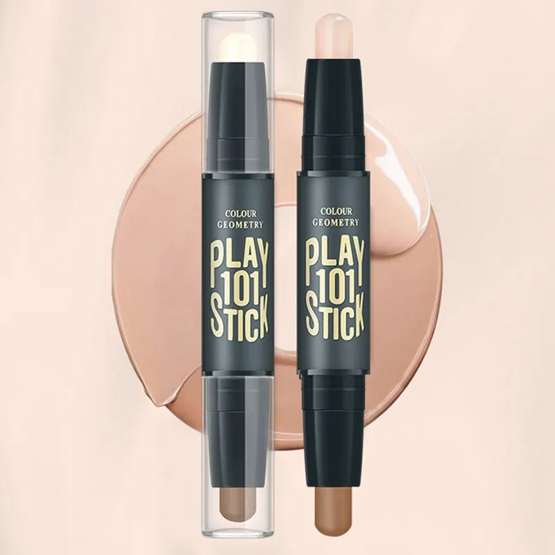 Double head V Face Contour Stick High light Shadow Concealer Pen Waterproof And Sweat proof Long lasting Makeup TSLM2