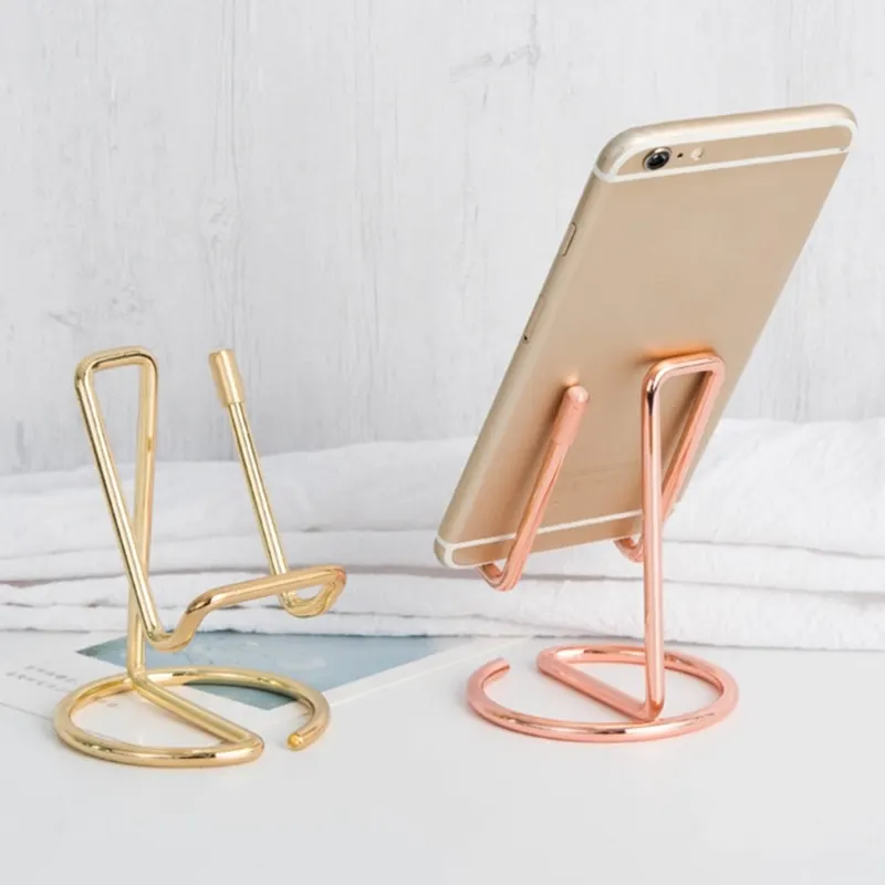 Simple Universal Tablet Mobile Phone Support Holder Cellphone Stand Rack Office Desktop Shelf