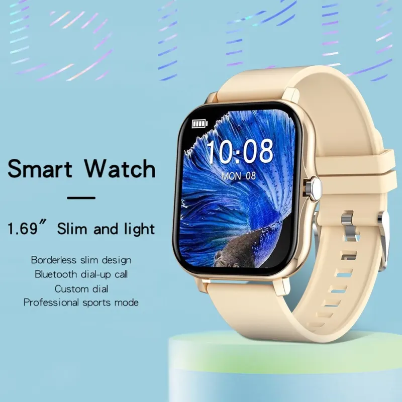 GT20 Smart Watch Bluetooth Call Music 1.69 Full Touch Large Screen Watch Heart Rate Sleep Health Monitoring