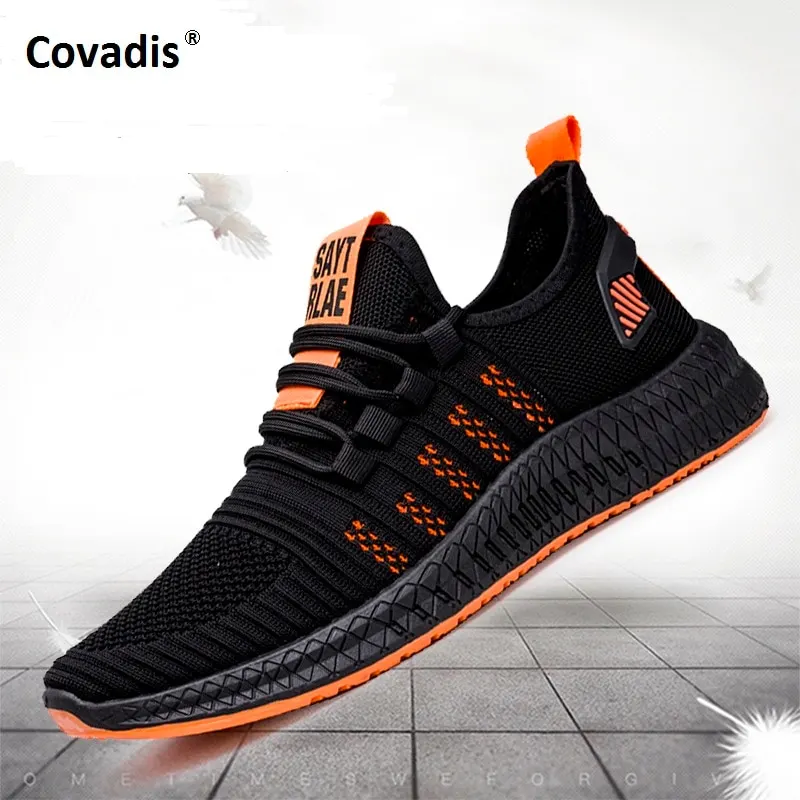 Fashion Sneakers Lightweight Men Casual Shoes Breathable Male Footwear Lace Up Walking Shoe