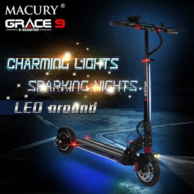 Macury GRACE9 electric scooter GRACE 9 hoverboard 2 wheel 8 inch 48V600W adult Zero 9 8.5 lightweight mini foldable ZERO9 T9