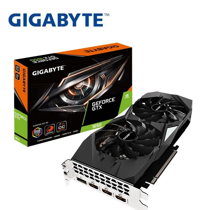 Gigabyte GTX1650 4G GAMING OC overclocking game alone 1650 graphics card DDR5