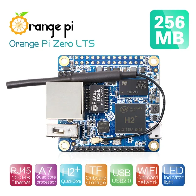 Orange Pi Zero LTS H2+ Quad Core Open-source 256MB development board beyond Raspberry Pi