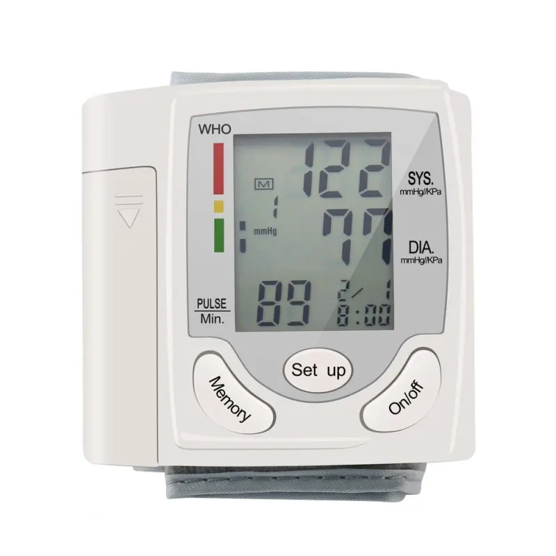 Automatic LCD Digital Wrist Blood Pressure Monitor Heart Pulse Measure High Selling