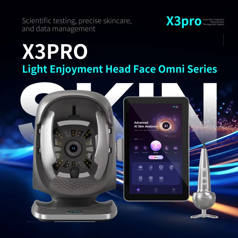 AI Skin Analysis Machine X3 Pro Facial Skin Analyzer with Hair Scalp Analysis Latest Technology for Beauty Care