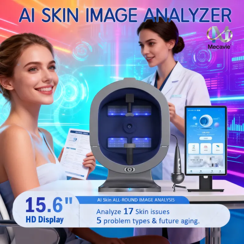 Professional X5 3D Skincare Facial Analyzer Portable HD Camera AI Technology Portable Testing Device for Skin Care 9 Spectrums