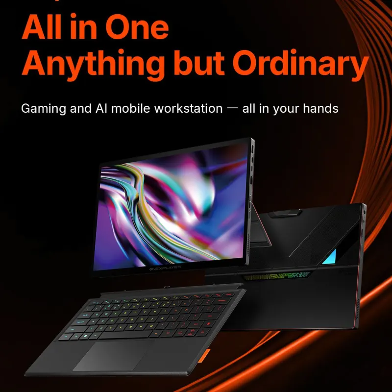 2026 New One X Player Super X AMD Ryzen AI Max+39 windows14-Inch 2.8K AMOLED 60/120HZ display Gaming tablet-laptop Fingerprint