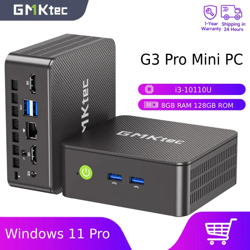 GMKtec G3 Pro Mini PC Intel i3-10110U 8GB 128GB