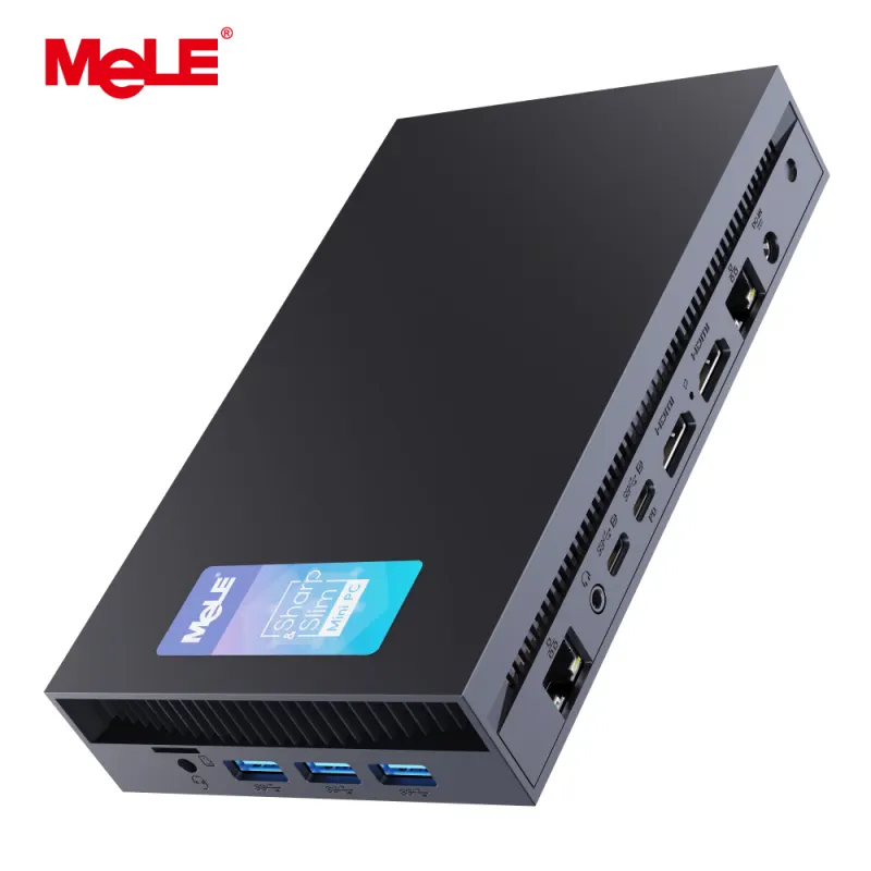 MeLE Overclock X5 Mini PC Core-i5 1235U 16GB RAM 512GB SSD, Dual Ethernet Port, 2×M.2 Slot, HDMI×2/USB-C*2/4K Desktop Computer